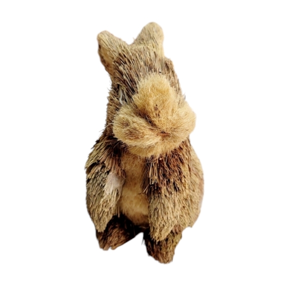 Sisal Straw Rustic Standing Bunny Rabbit - Picture 2 of 8